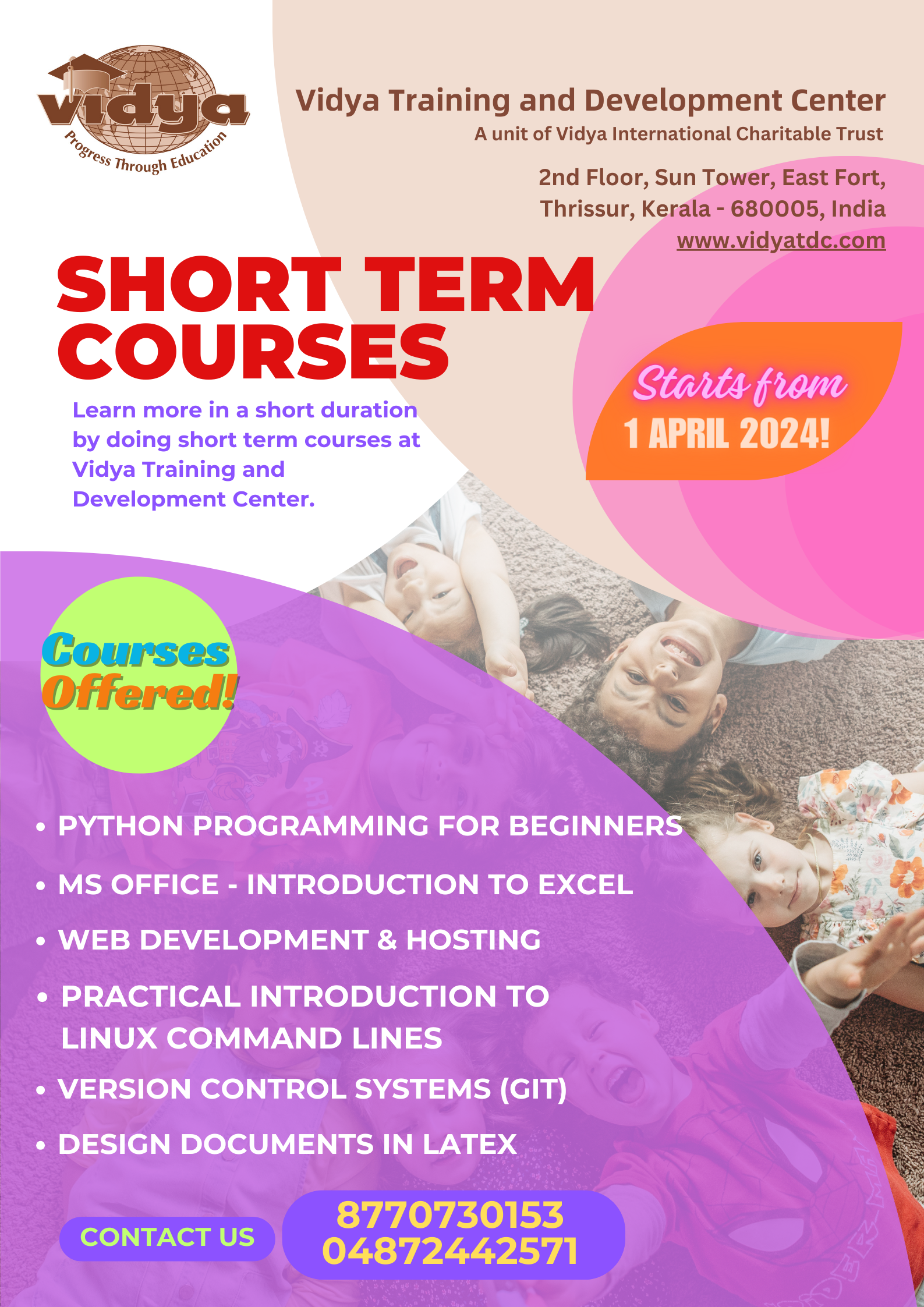 Short Term Courses at VTDC